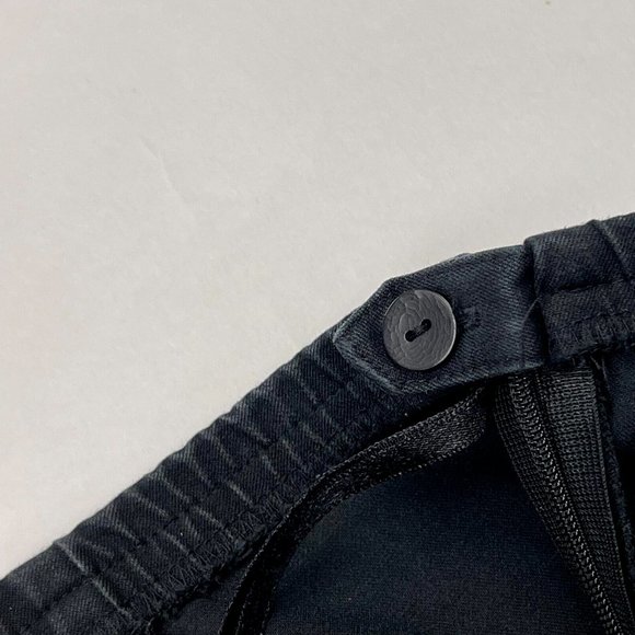 Eileen Fisher Organic Cotton Twill Pants Women L Flaw* Elastic waist Zip Closure - Picture 8 of 10